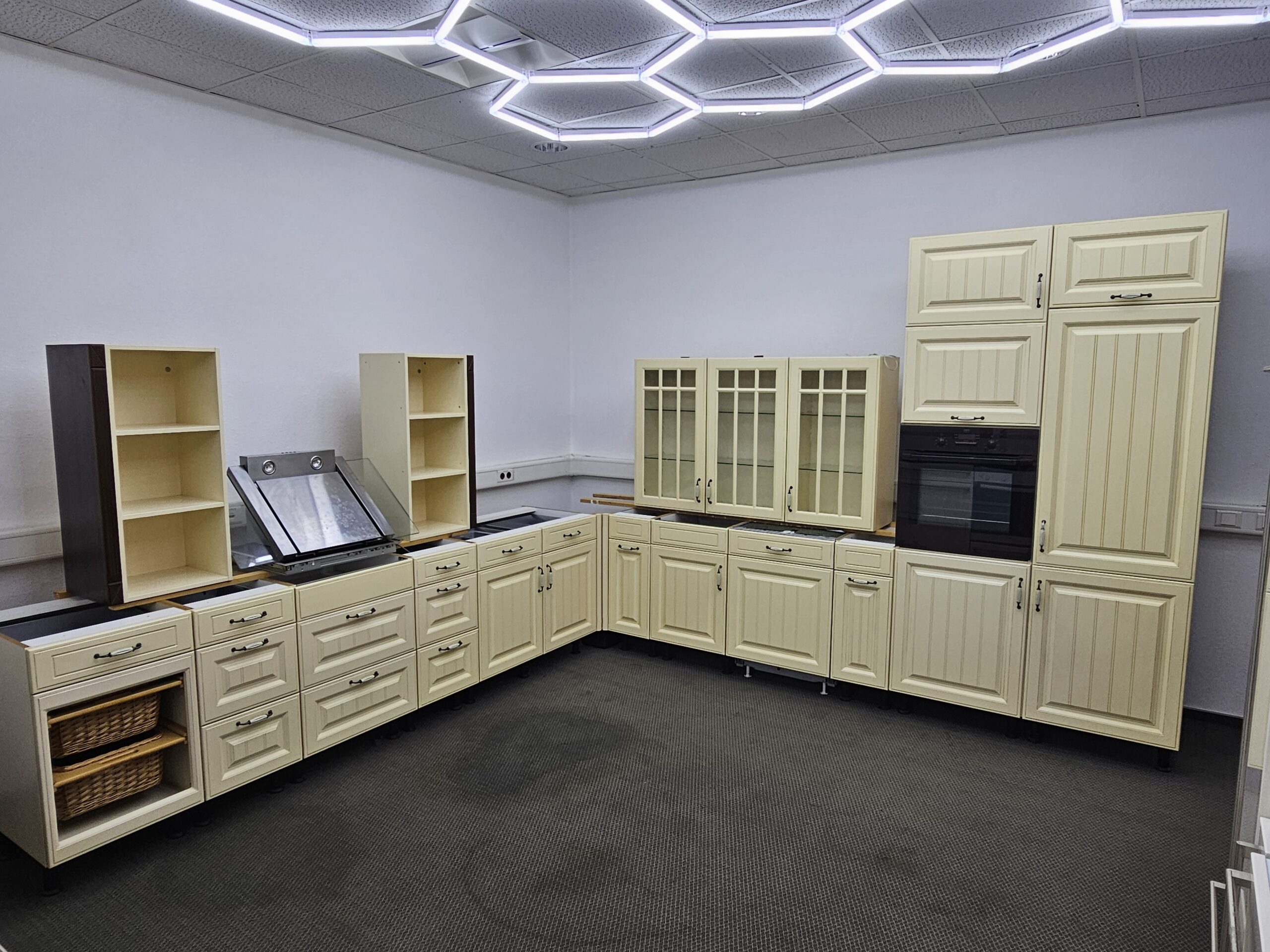 Top Nobilia LANDHAUS KÜCHE ROMANTICA SAHARA mit alle e-Geräte *(Np. ca 14.000€) *Softclose* Lieferung GRATIS